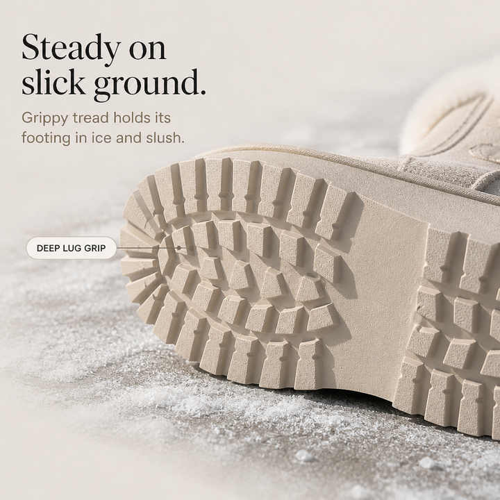 Shaleen | Bottes d'hiver à plateforme et à nœud, doublées en peluche