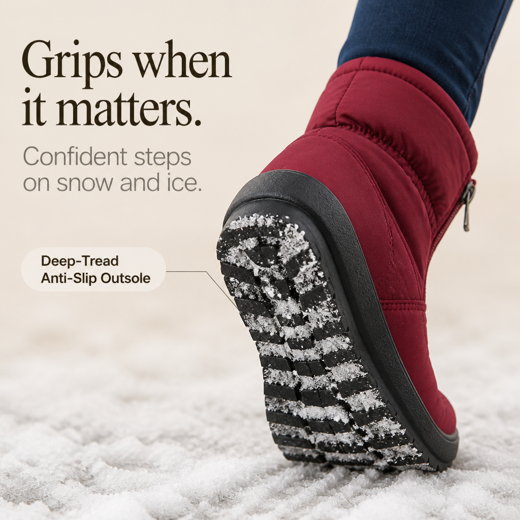 Marylie | Quilted Zip-Up Mid-Calf Snow Boots