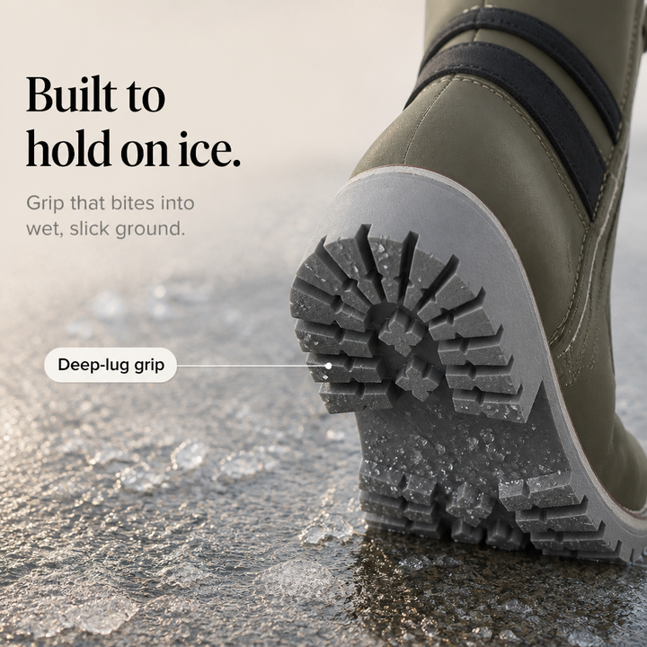 Susy | Bottes d'hiver à tige en tricot pour pieds larges