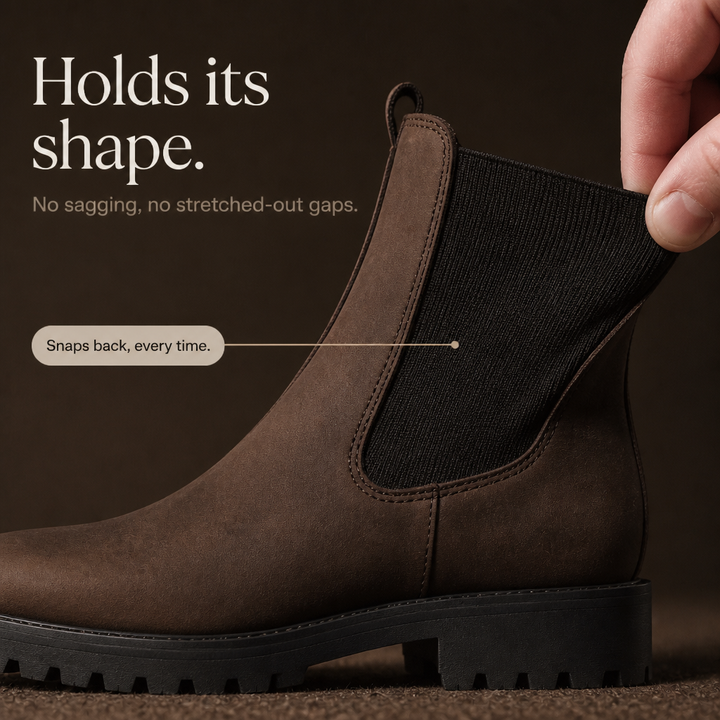 Meghane | Brown Chelsea Ankle Boots