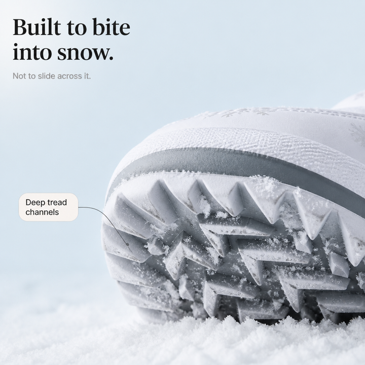 Julie-Pier | Snowflake-Print Plush-Lined Winter Boots