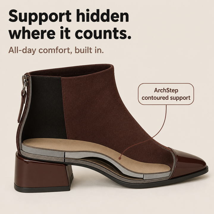 Ira | Bottines à bout pointu et talon épais