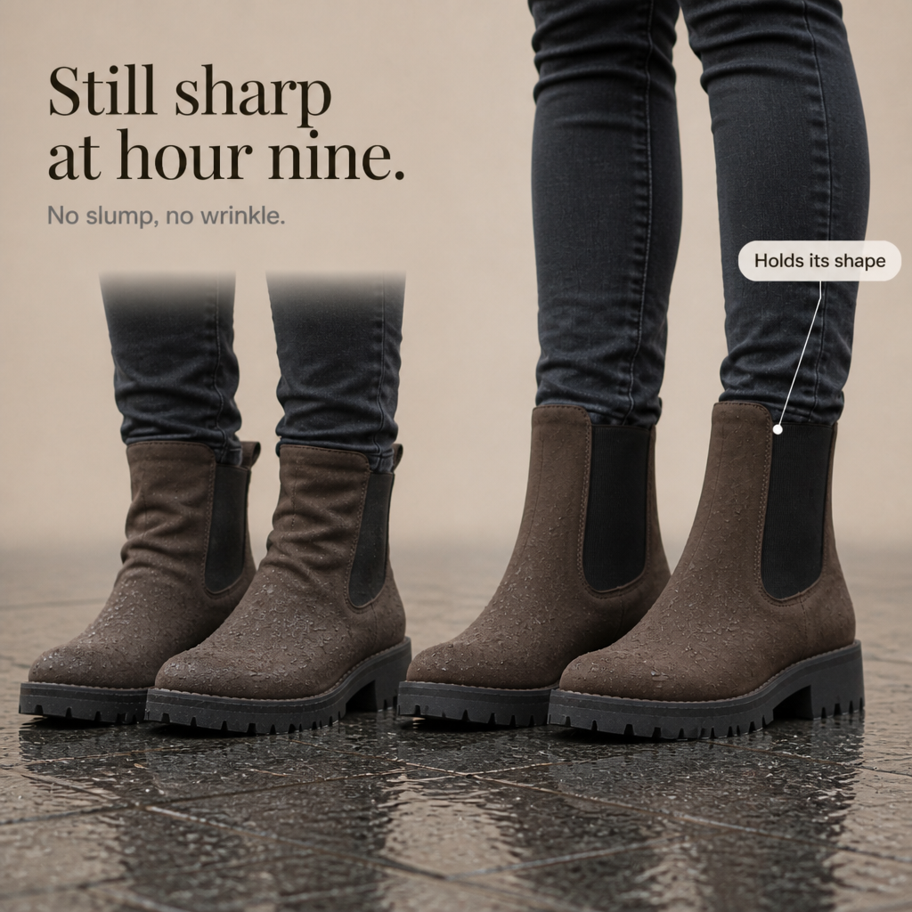 Dreya | Wide-Fit Stretch-Panel Chelsea Boots