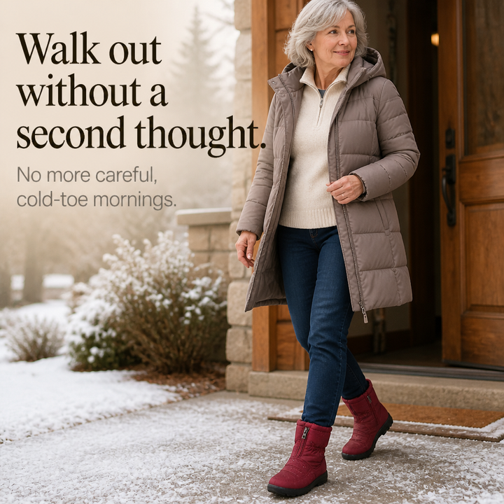 Marylie | Quilted Zip-Up Mid-Calf Snow Boots