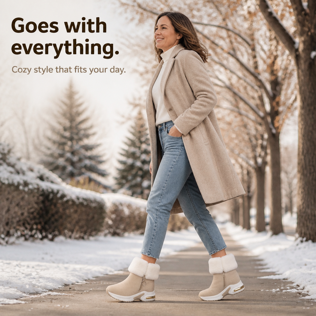 Shaylin | Bottines zippées à bord en peluche