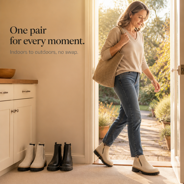 Rayaan | Bottines zippées à talon carré