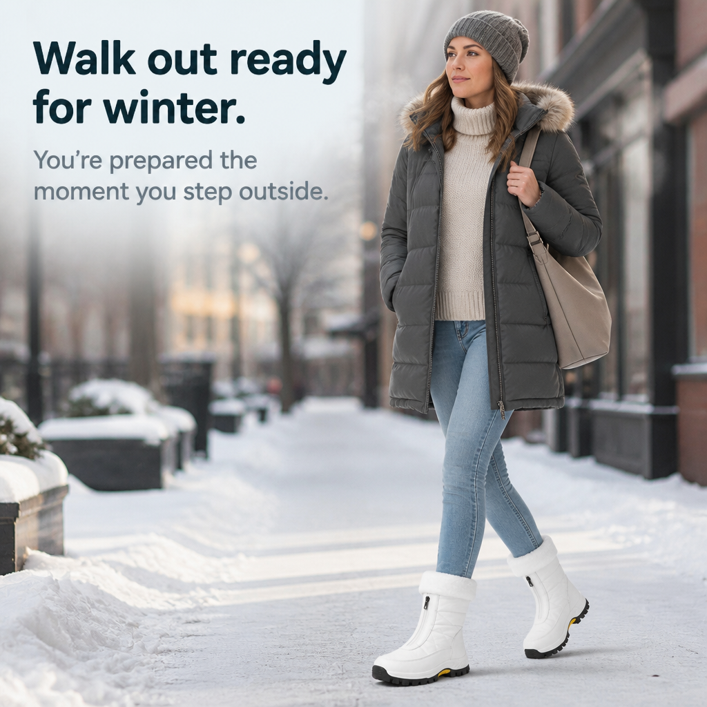 Lilja | Plush-Lined Zip-Up Snow Boots