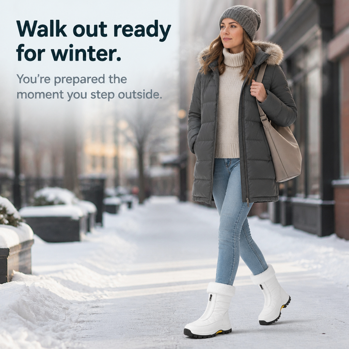 Lilja | Plush-Lined Zip-Up Snow Boots