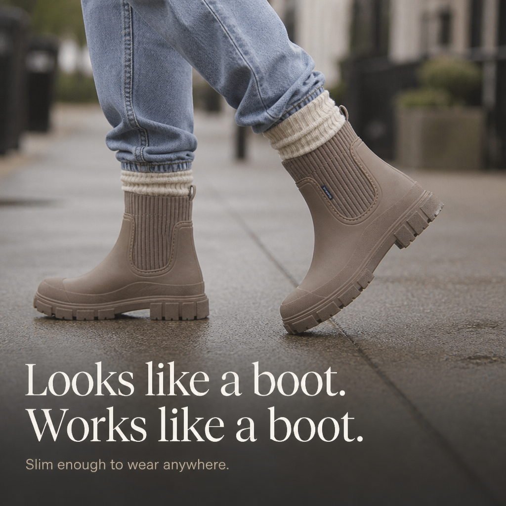 Bella-Rose | Bottes de pluie à chevilles avec col élastique