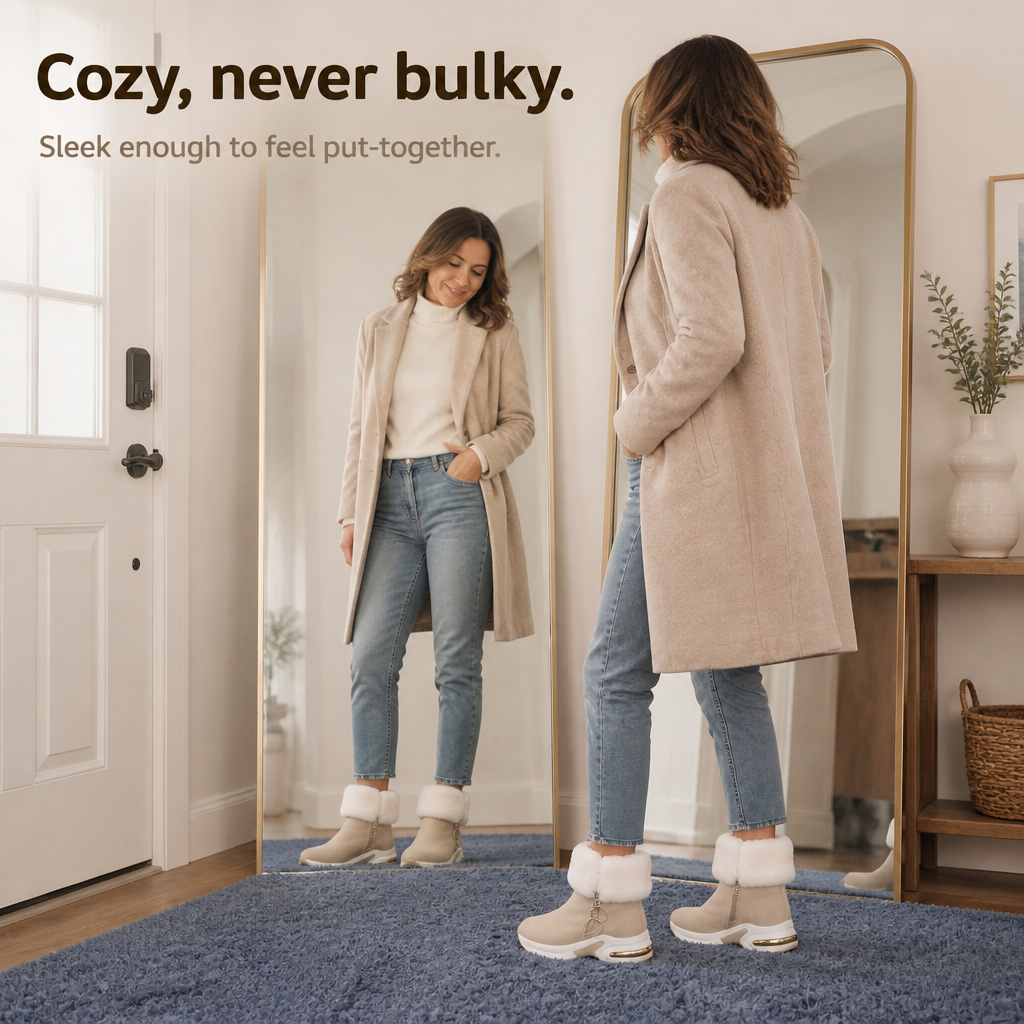 Shaylin | Bottines zippées à bord en peluche