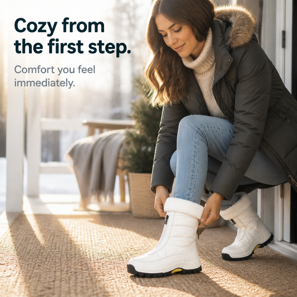 Lilja | Plush-Lined Zip-Up Snow Boots
