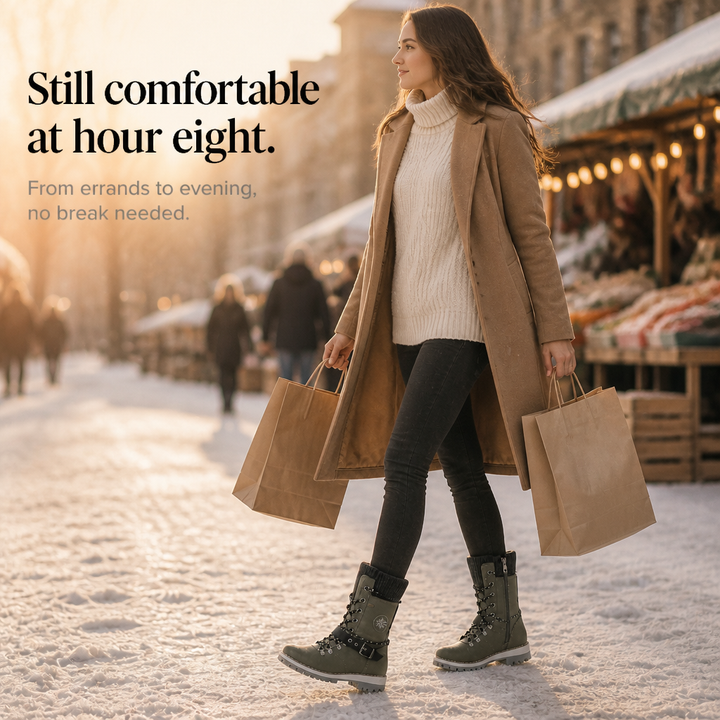 Susy | Bottes d'hiver à tige en tricot pour pieds larges