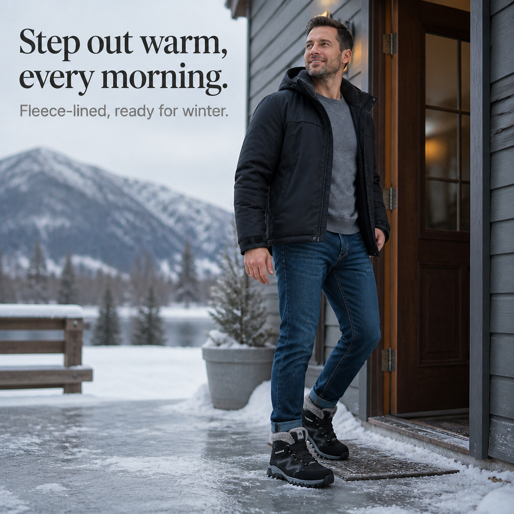 James | Fleece-Lined Look Non-Slip Ankle Boots