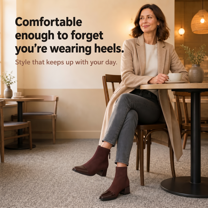 Ira | Bottines à bout pointu et talon épais