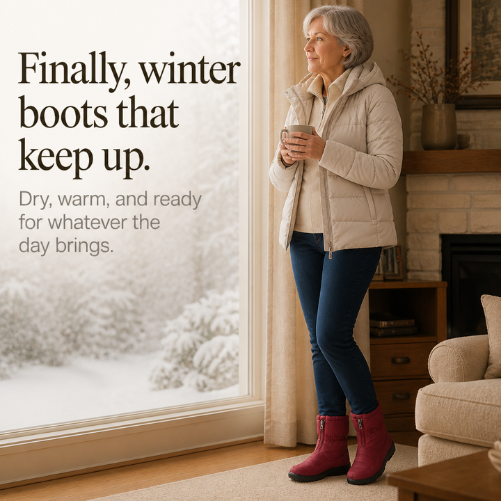 Marylie | Quilted Zip-Up Mid-Calf Snow Boots