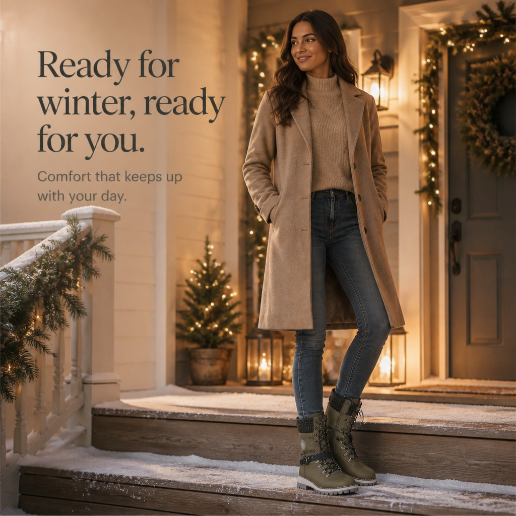 Saima | Bottes de neige isolées montantes ajustables