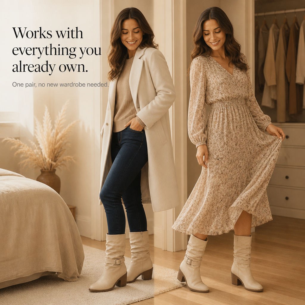 Gray | Pointed-Toe Slouch Mid-Calf Boots