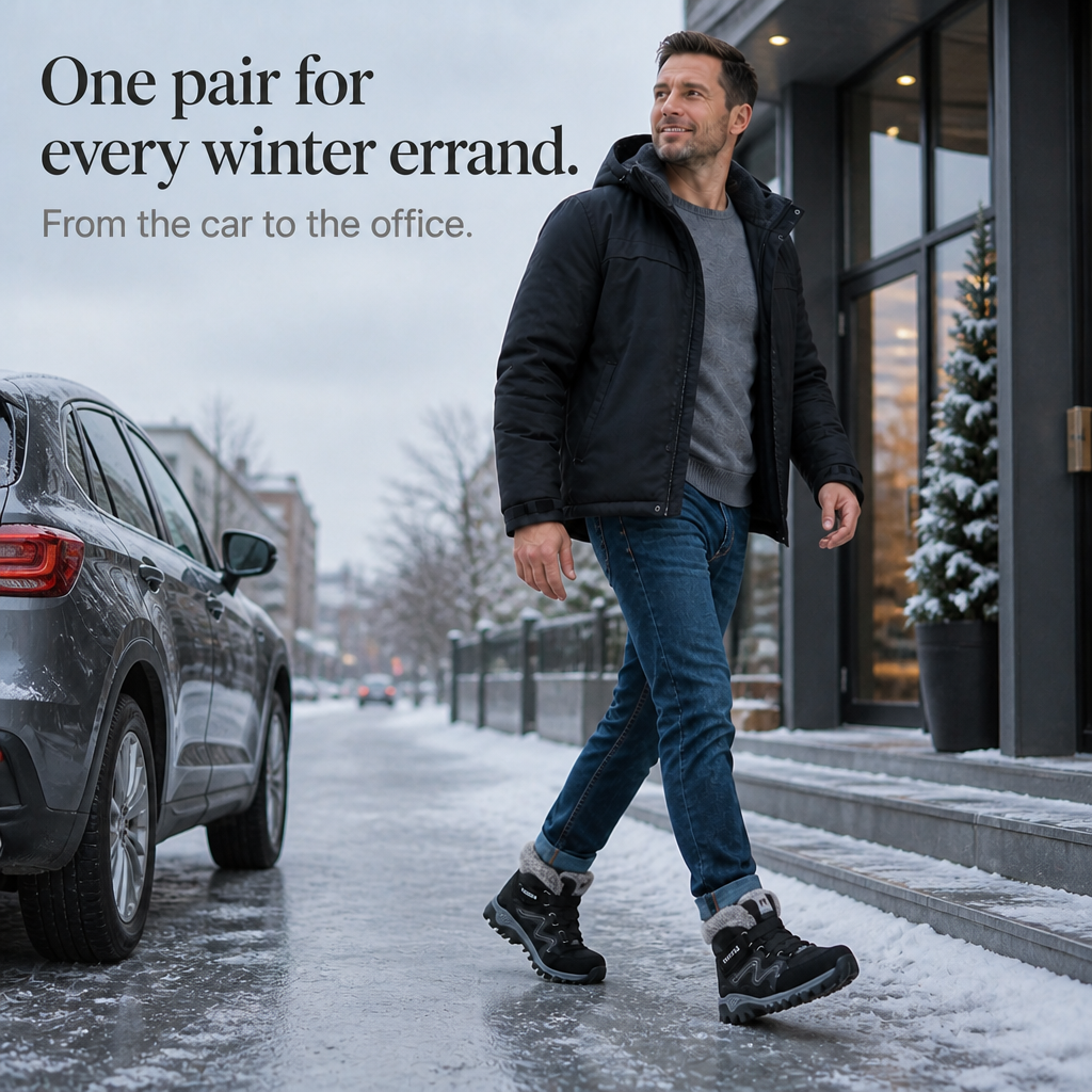 James | Fleece-Lined Look Non-Slip Ankle Boots