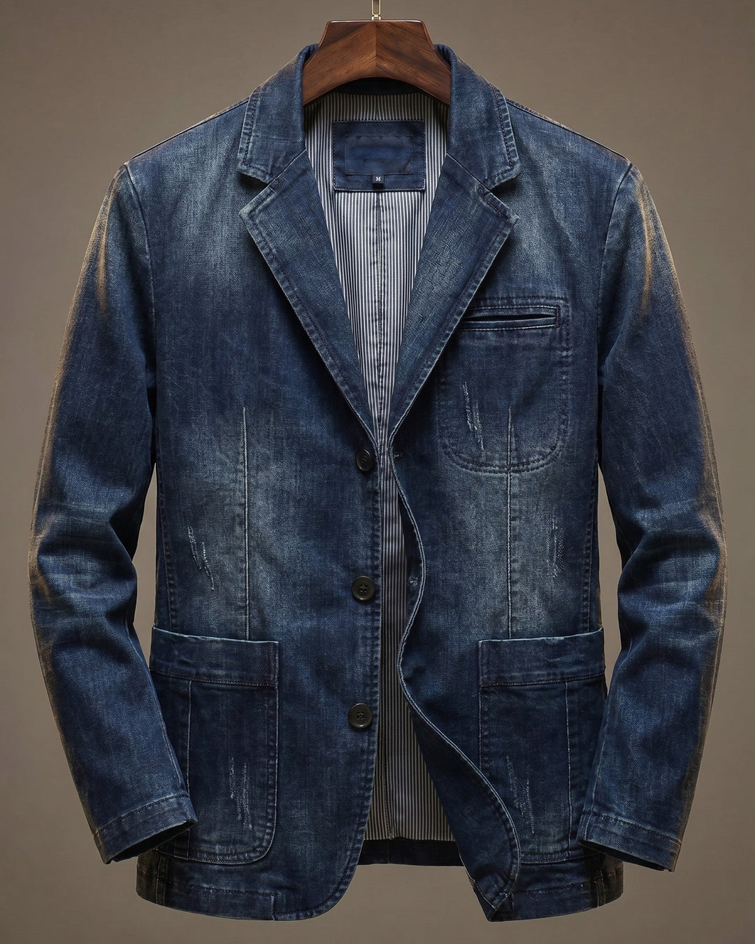Salvatore Cotton Blazer Dark Denim