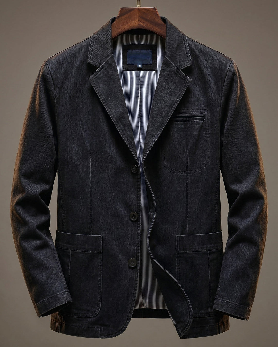 Salvatore Cotton Blazer Black