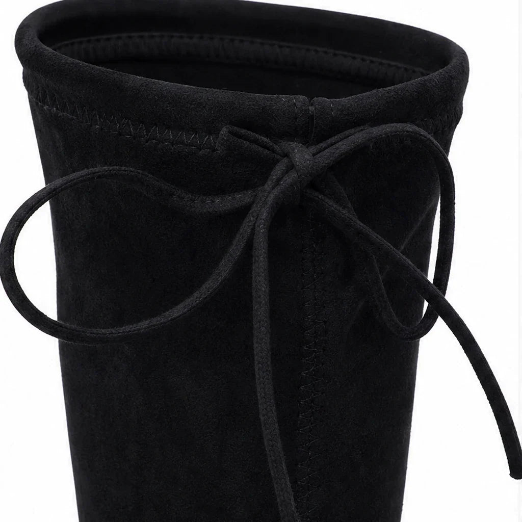 Lucienne | Stretch Suede-Look Over-The-Knee Boots