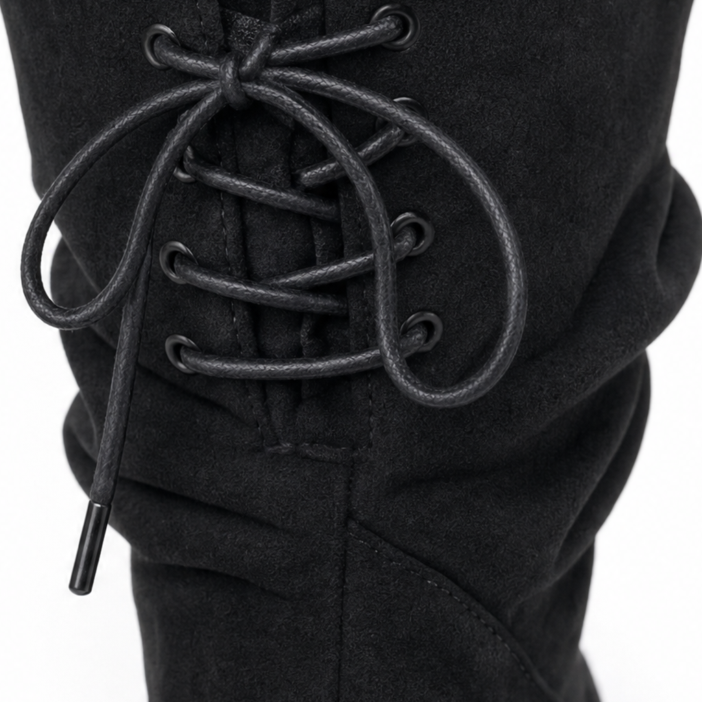 Justyce | Bottines amples mi-mollet à lacets