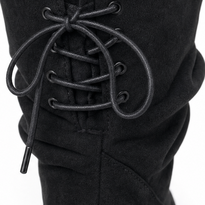 Justyce | Bottines amples mi-mollet à lacets