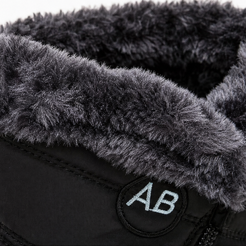 Seija | Plush-Lined Zipper Ankle Boots