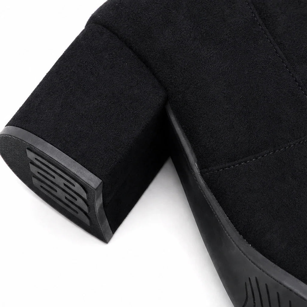 Lucienne | Stretch Suede-Look Over-The-Knee Boots