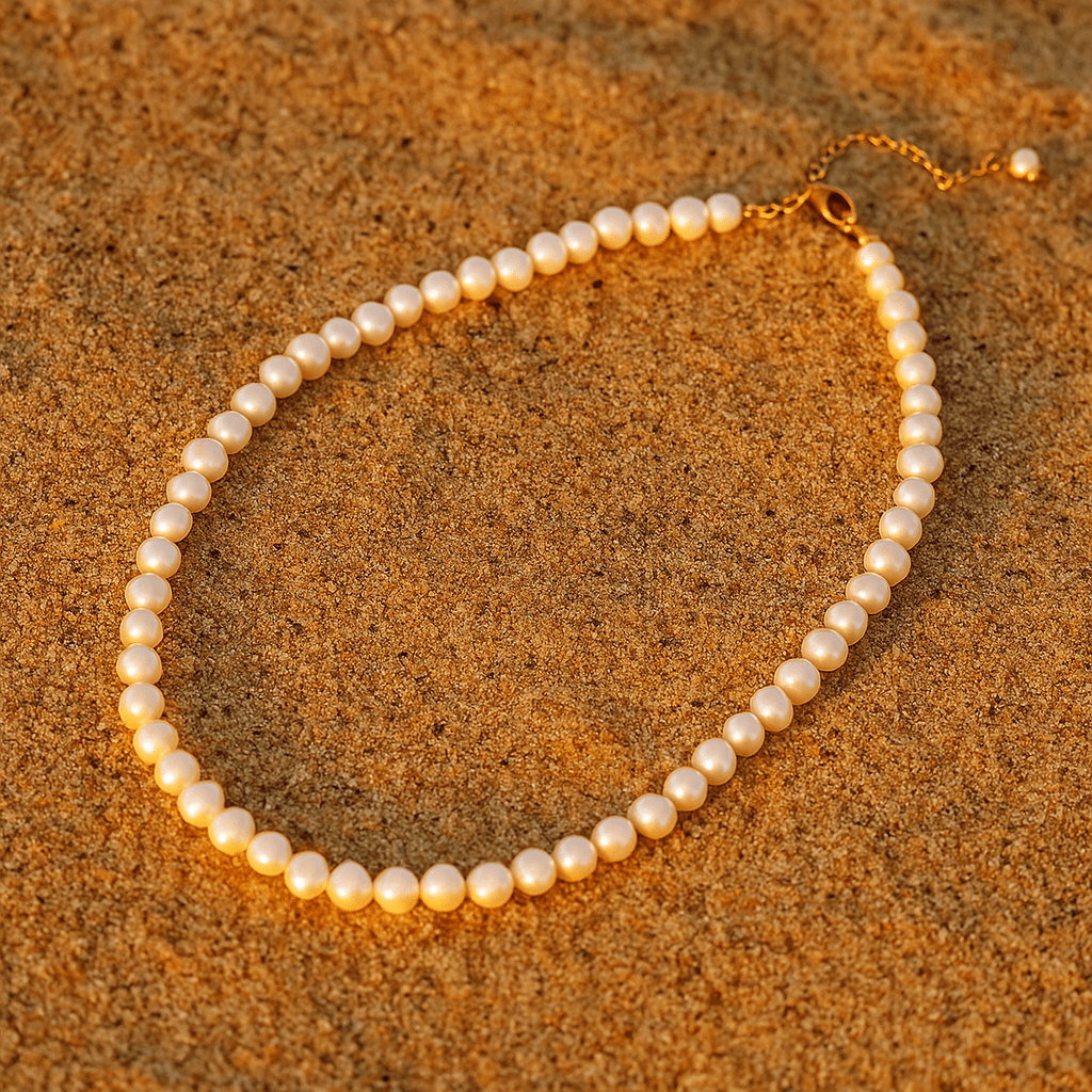 Eternity | Gold-Plated Pearl Necklace