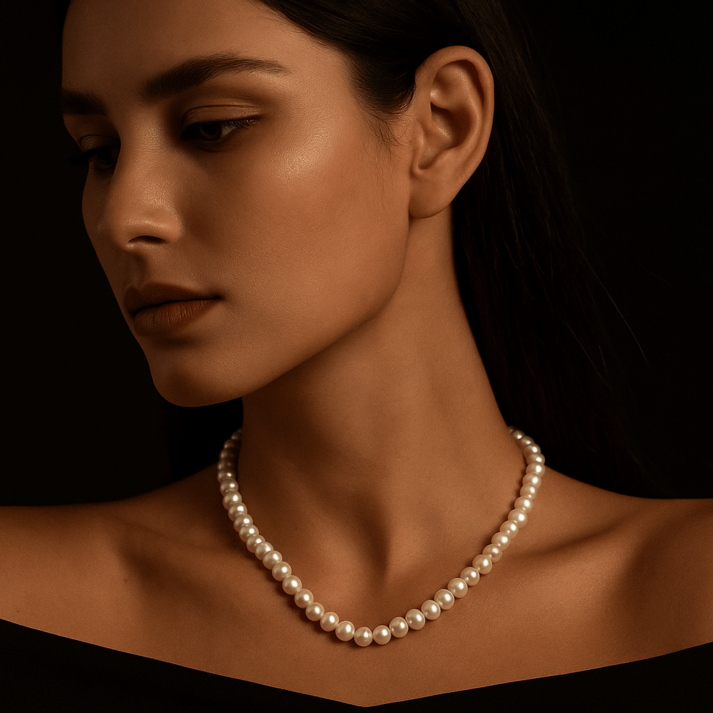 Eternity | Gold-Plated Pearl Necklace