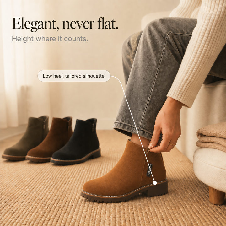 Sarra | Bottines en daim doublées de fausse peau lainée