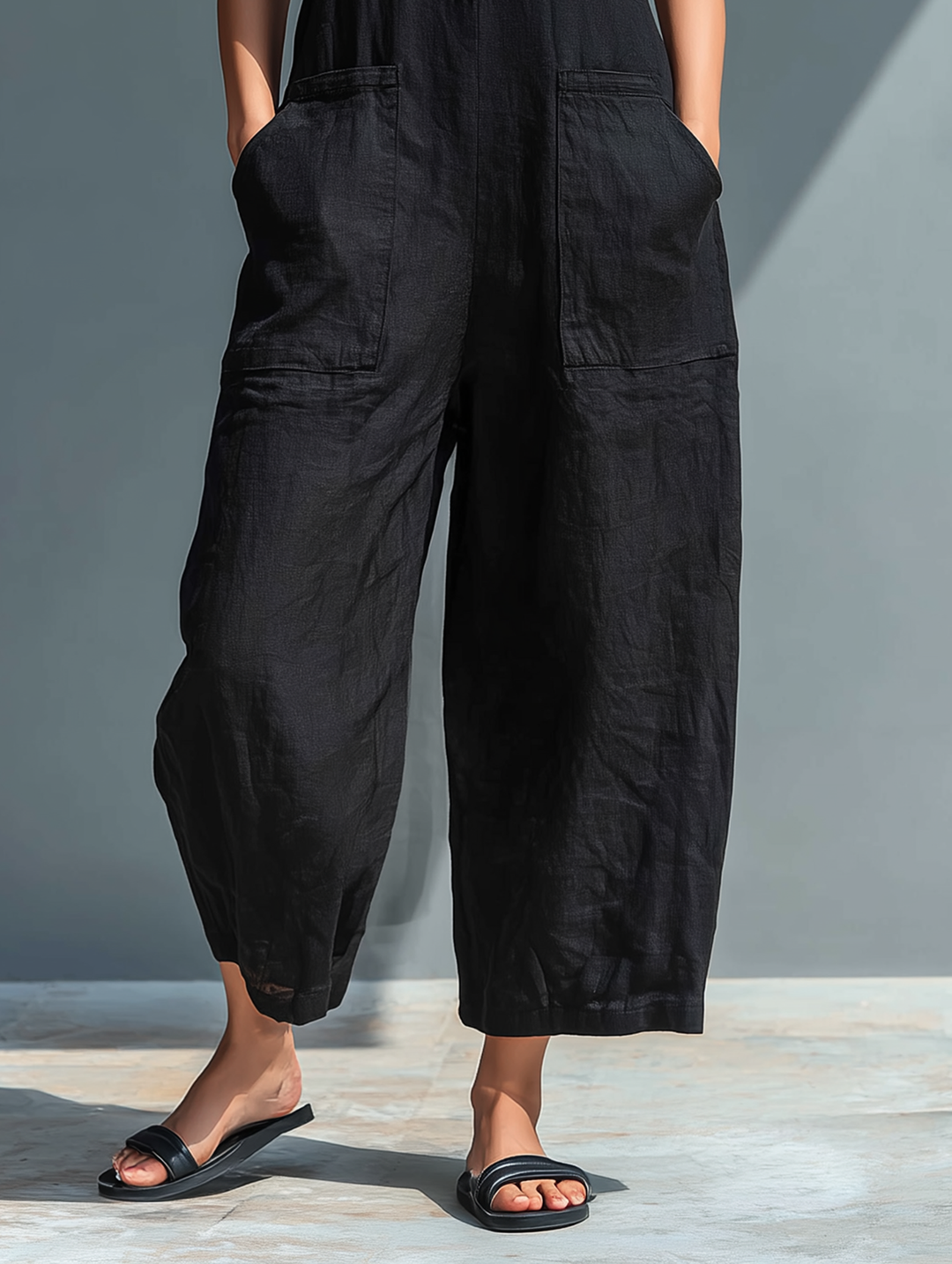 Thalassa | Elegant Sleeveless Button Jumpsuit