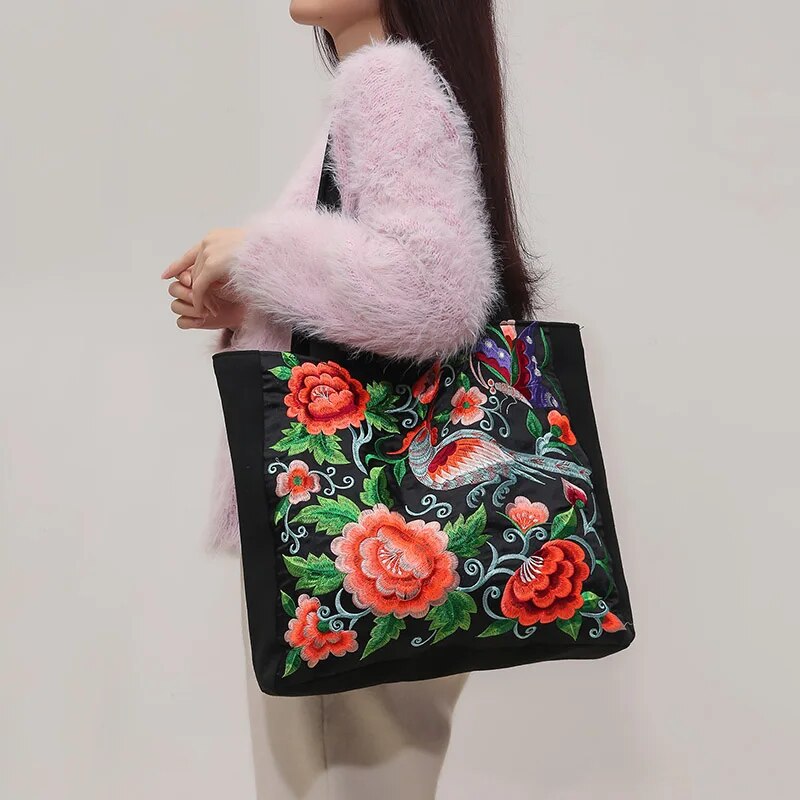 Carleigh | Embroidered Tote Bag
