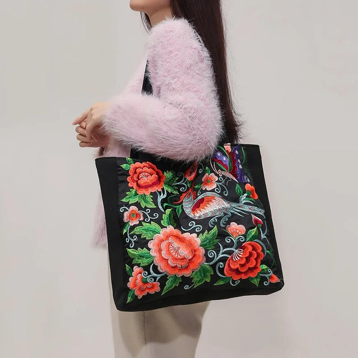 Carleigh | Embroidered Tote Bag