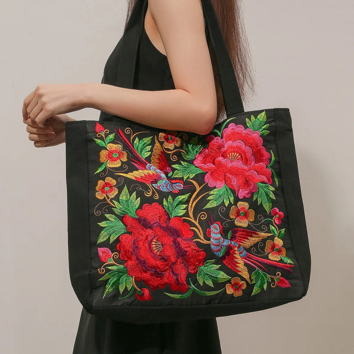 Carleigh | Embroidered Tote Bag
