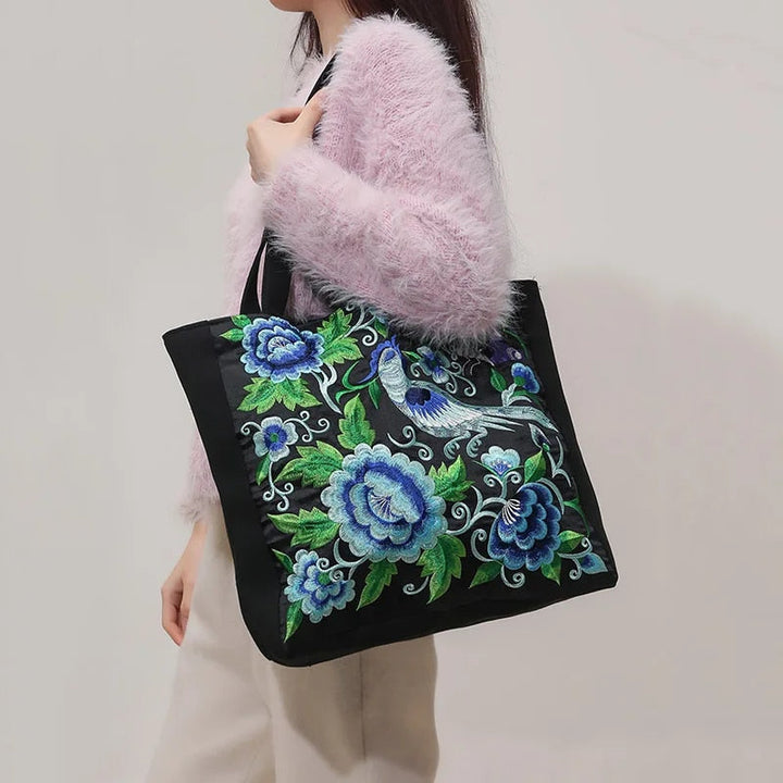 Carleigh | Embroidered Tote Bag