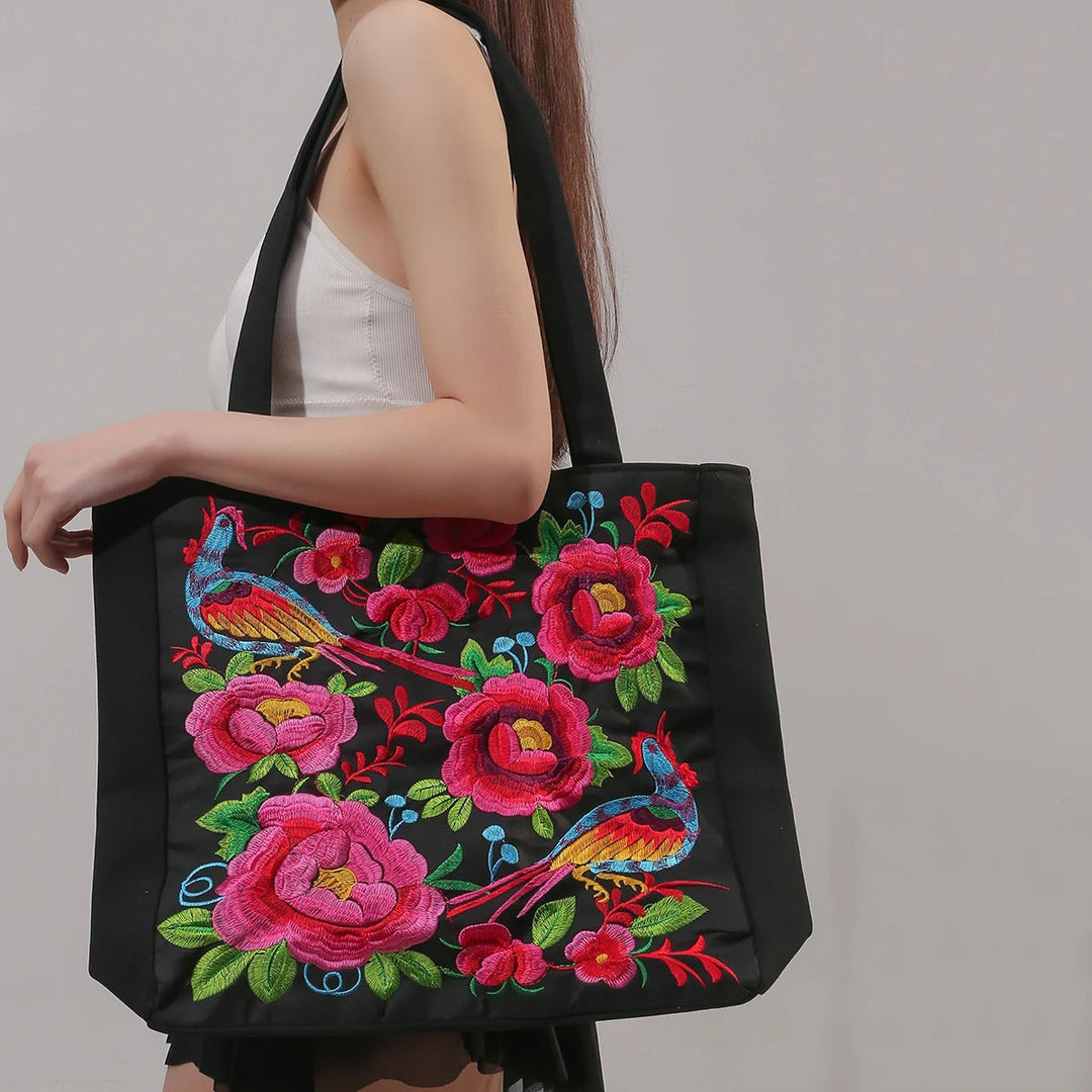 Carleigh | Embroidered Tote Bag