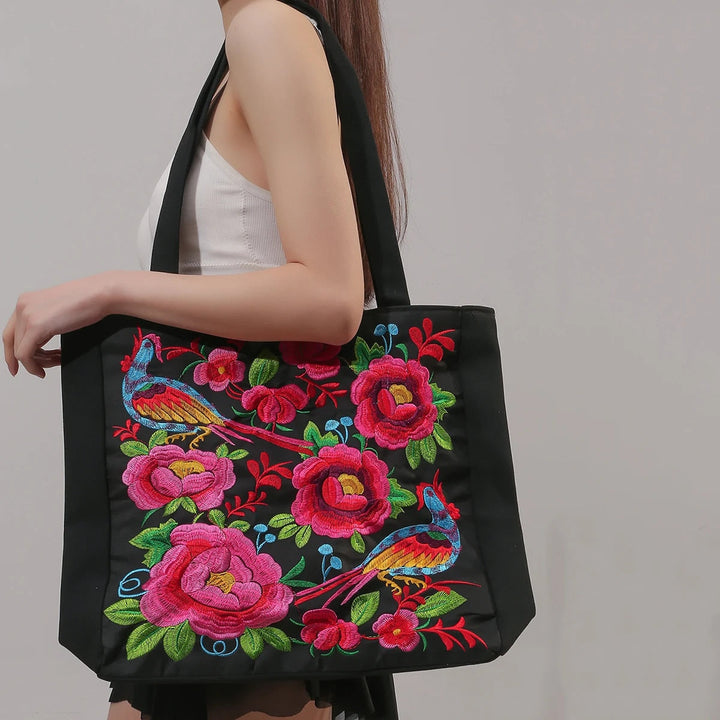 Carleigh | Embroidered Tote Bag