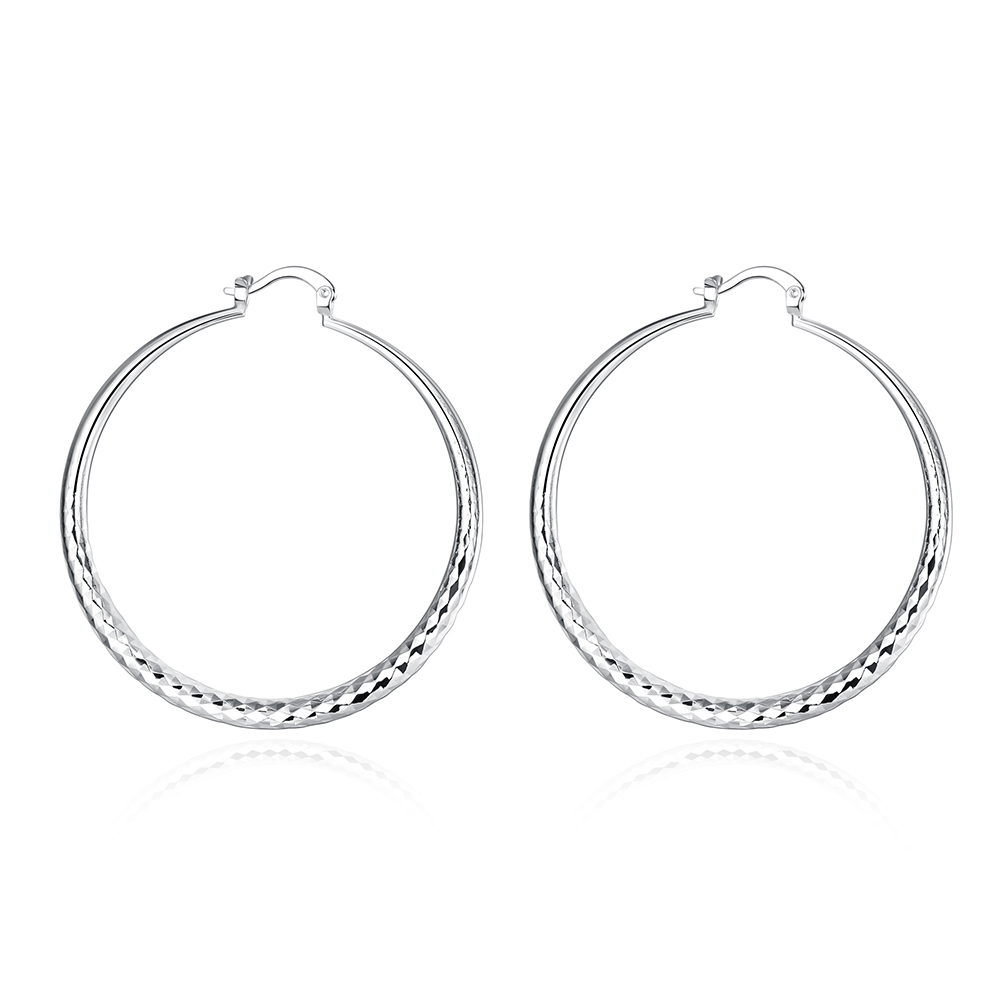Wednesday | Silver Circle Hoop Earrings