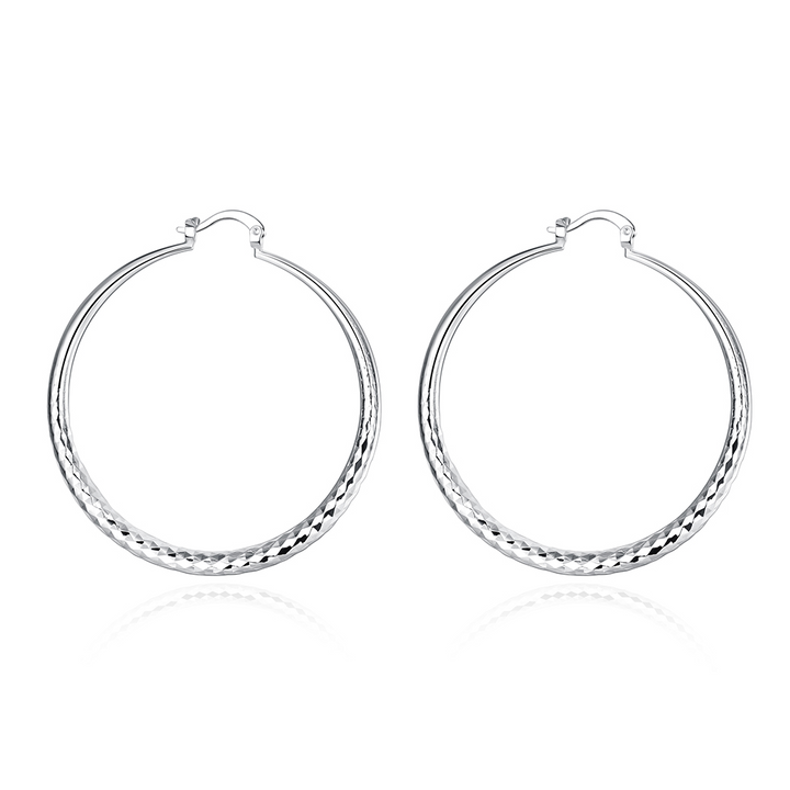 Wednesday | Silver Circle Hoop Earrings