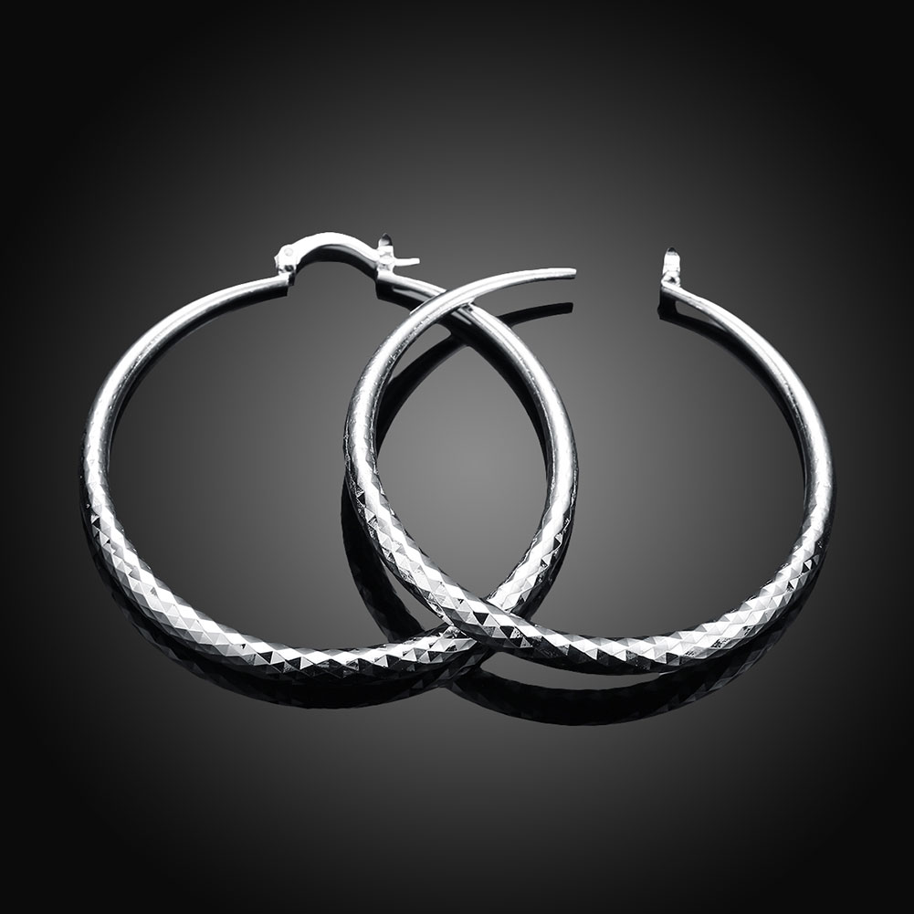 Wednesday | Silver Circle Hoop Earrings