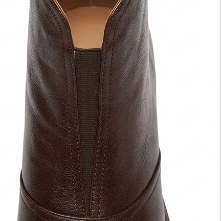 Sarah-Elizabeth | PU Leather Sculpted Heel Ankle Boots