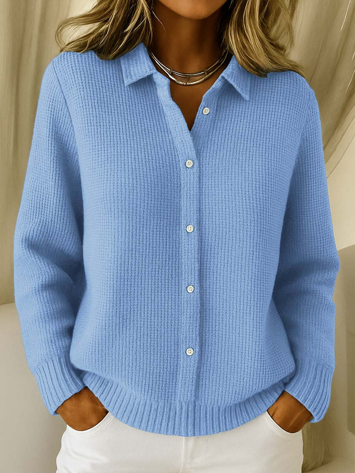 Olive | Cozy Button-Front Knit Sweater
