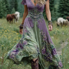 Natalie | Classic Vintage Floral Maxi Dress