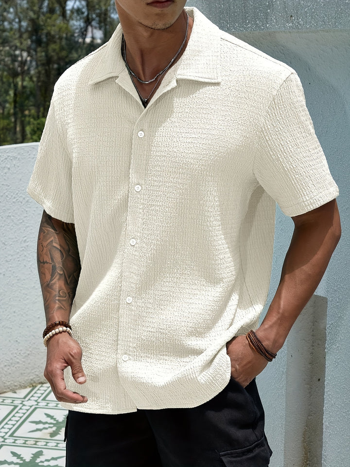 Cole | Classic Short Sleeve Button-Up Shirt