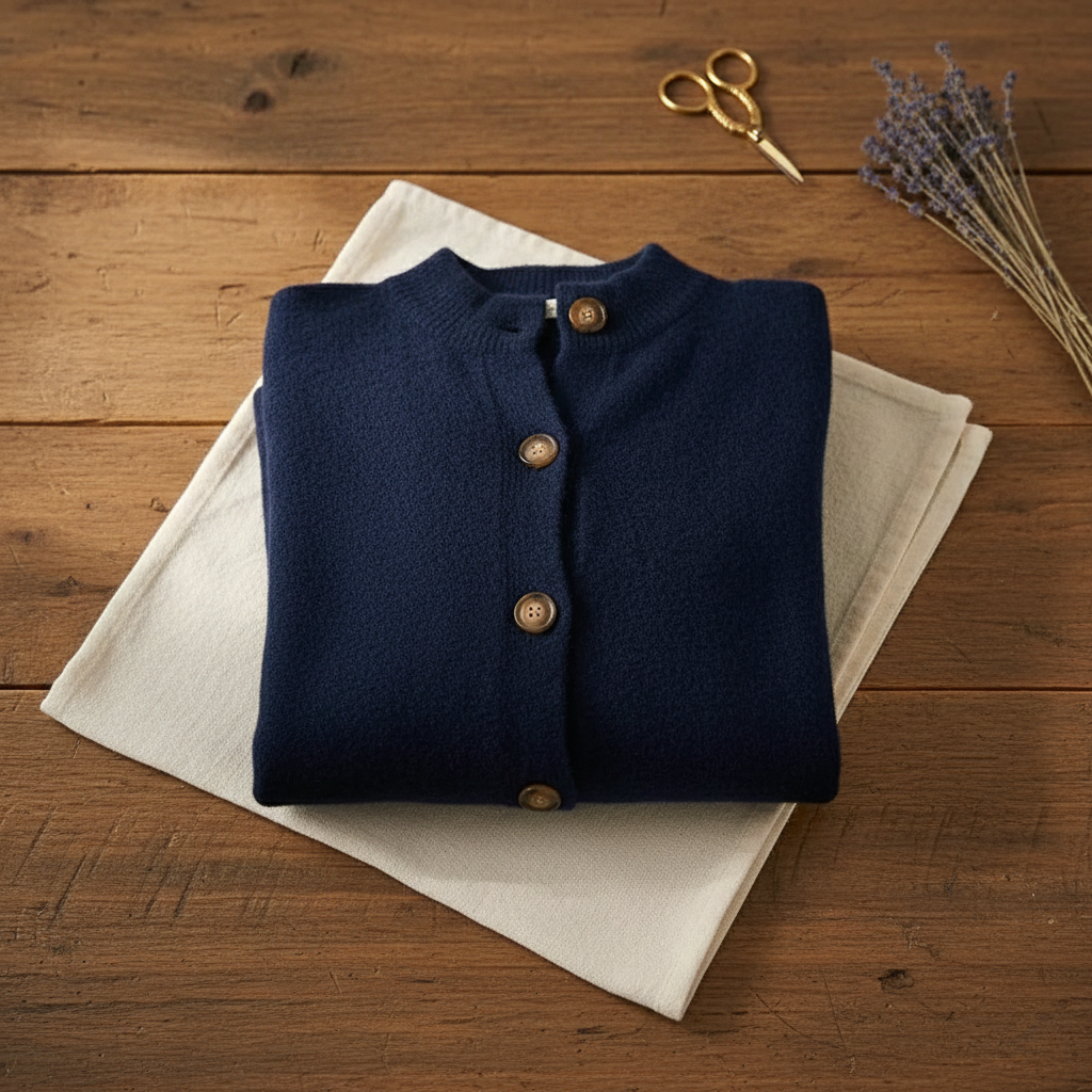 Tayah | Button-Up Collared Knit Cardigan