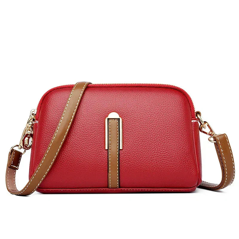 Mykaella | Compact Soft Leather Shoulder Bag