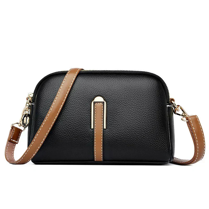 Mykaella | Compact Soft Leather Shoulder Bag