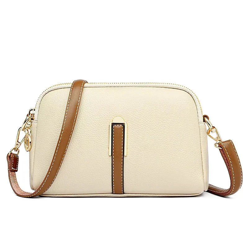 Mykaella | Compact Soft Leather Shoulder Bag